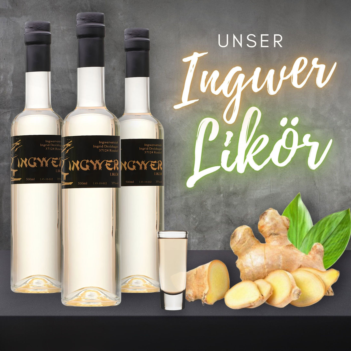 Ingwer Likör