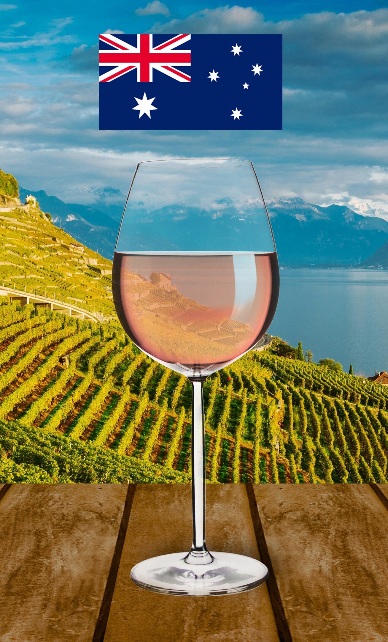 Australische Weiß und Rose Weine